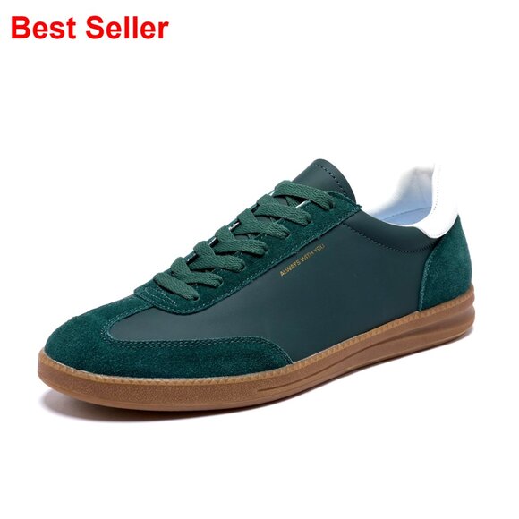 Leather Tennis Sneakers Retro Skateboarding Casual Lightweight